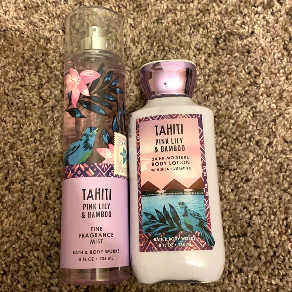 SOLD: Tahiti- Pink Lily & Bamboo Fragrance &Lotion